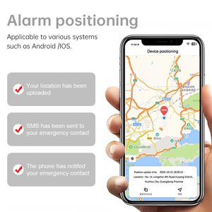 Alarmes de sécurité personnelles |   Sirène puissante 130 dB, appel SOS/SMS, localisation GPS |   Batterie rechargeable 200mAh Modèle 253SOS |   Déplacements quotidiens - Product Image 3