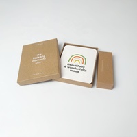 Cartes flash double face personnalisées pour bébé Carte de vœux à impression offset avec tableau duplex pour jalon du mois de naissance