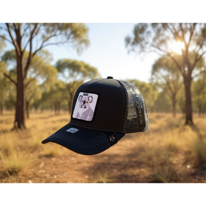 Casquette Trucker Bra.le avec broderie animale, en tissu mesh, réglable, unisexe, décontractée, printemps-été, 6 panneaux - Product Image 2