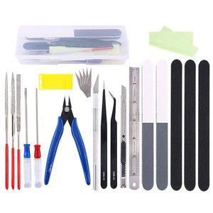 Juego de Herramientas para Modelismo de 33 Piezas en Oferta, para Modelos <span class=keywords><strong>Gundam</strong></span>/Automóviles/Juguetes, Verde/Plateado/Negro M071 - Product Image 3