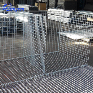 Kasa Gabion lasan galvanis tugas berat Grid kawat baja tahan karat untuk konstruksi dinding penahan kontrol erosi persegi - Product Image 4