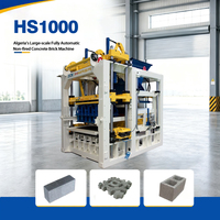 Machine automatique HS1000 pour la production de blocs de béton creux, équipement de presse hydraulique pour divers types de briques de construction en ciment