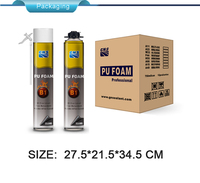Mousse polyuréthane ignifuge B1 respectueuse de l'ozone, adhésif d'étanchéité monocomposant en spray 300 ml pour la construction résidentielle