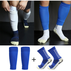 Deportes Protector Fútbol Grip Calcetines Manga Personalizado <span class=keywords><strong>Espinilleras</strong></span> Adultos Fútbol Pierna Calcetín Manga - Product Image 2