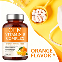 Complexe de Vitamines B en Gros, 100 Comprimés, Énergie, Soutien Immunitaire, Santé du Système Nerveux, Marque Privée OEM