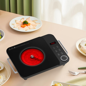 Cocina de Cerámica Portátil con Placa de Vidrio Cerámico, Infrarroja, de un Solo Fuego, Control Táctil, para Uso Doméstico, con Temporizador de 3 Horas - Product Image 2