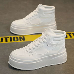 Nouvelles baskets blanches d'hiver 2023 pour hommes, style décontracté montant, rehaussantes, tendance - Product Image 4