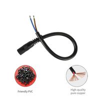 Câble d'alimentation CC 16AWG 1,0 mm² avec connecteurs mâle-femelle DC5521 DC5525 DC4017 DC35135, fil de cuivre, câble d'extension à queue de cochon, câble de raccordement