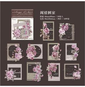 Autocollants rétro <span class=keywords><strong>d</strong></span>écoratifs pour animaux de compagnie, lot de 20 pièces avec compte à main, DIY Collage, <span class=keywords><strong>film</strong></span>, série mémoire, vacances - Product Image 5