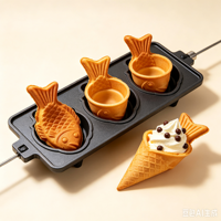 Machine à gaufres Taiyaki électrique commerciale, machine à crème glacée Taiyaki, différents types de machines à Taiyaki, machine à faire des gaufres