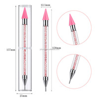 Crayon de manucure collant à Double tête de stylo de perceuse de déchargement direct d'usine pour l'usage d'ongle