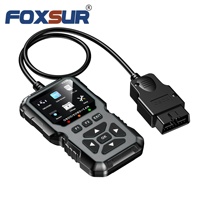 Détecteur de pannes automobile FOXSUR V530, outil de diagnostic, lecteur de codes OBDII/EOBD+CAN multifonction, compatible avec 10 langues