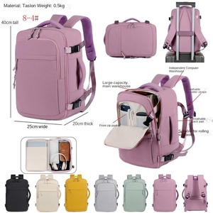 Multi-layer Storage Laptop Bag Expandable Sleeve Pull Rod Business Travel <b>Backpack</b> Short-distance Travel <b>Student</b> Schoolbag - Product Image 1
