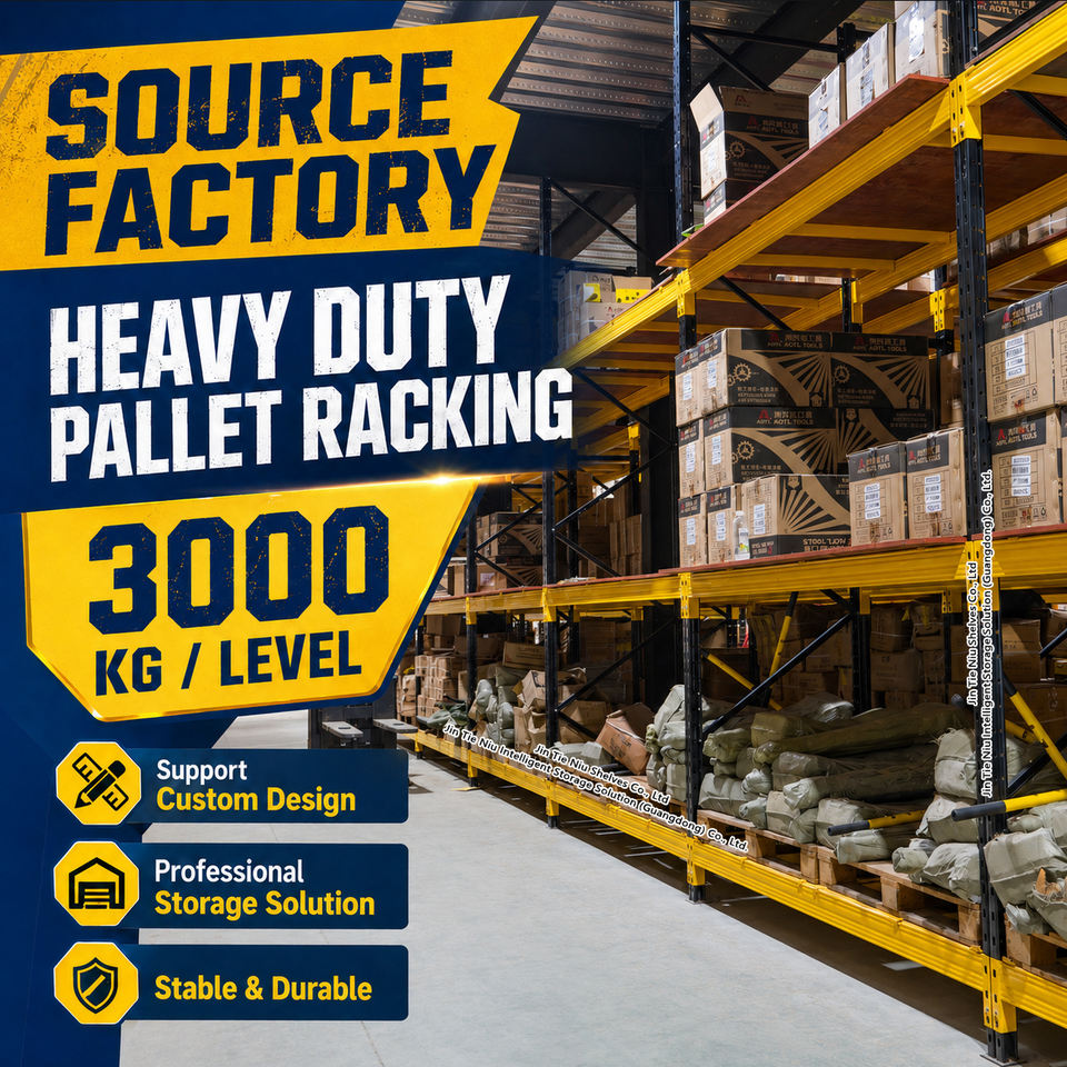 3000KG Heavy Duty Warehouse Beam Rack for Parts and Cargo Storage ...