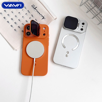 Étui de protection antichoc VAWI B438 en PC avec protection d'objectif pour iPhone 17 Pro Max, motif CD, coque magnétique