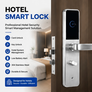 Sistema de Gestión de Cerraduras para Hoteles con Cerradura de Puerta con Tarjeta RFID para Habitaciones, Puertas de Madera y Acero Inoxidable, Diseño Moderno - Product Image 2