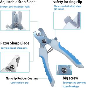 Kit de Cortauñas para Gatos, Cortauñas Profesional para Mascotas, Recortador de Uñas para Perros y Gatos Grandes y Pequeños - Product Image 2