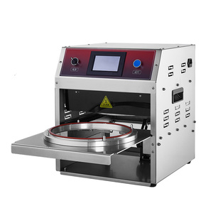 Machine de scellage thermique électrique entièrement automatique pour canettes, emballages à emporter, applications alimentaires et de boissons, film plastique et aluminium 220V - Product Image 2