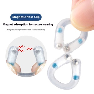 Pince-nez en silicone double face anti-chute Aspiration magnétique Aide au sommeil Huile essentielle transfrontalière Anti-ronflement Sports Divertissement - Product Image 3