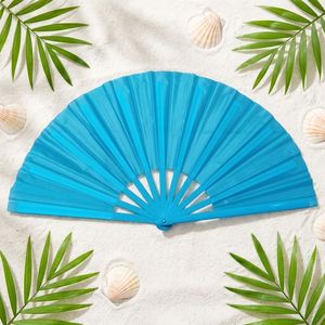 Abanicos Plegables de Plástico Coloridos, Abanicos Grandes para Fiestas, Abanicos Personalizados para Regalo, Suministro Directo de Fábrica - Product Image 3