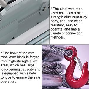 Palans à câble métallique industriels de conception moderne, légers, en alliage, 0,8t, 1,6t, 3,2 tonnes, pour le levage de marchandises - Product Image 3
