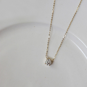 Elegante <span class=keywords><strong>Collana</strong></span> in Oro 14K con <span class=keywords><strong>Diamante</strong></span> da 0,2 Ct <span class=keywords><strong>Collana</strong></span> <span class=keywords><strong>Solitario</strong></span> in Argento Sterling S925 da Donna - Product Image 6