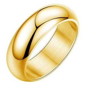 Anillos Apilables para Mujer, Nuevos, Sencillos y Atrevidos, Minimalistas, de Banda Delgada y Ancha, de Acero Inoxidable con Baño de Oro de 18K - Product Image 1