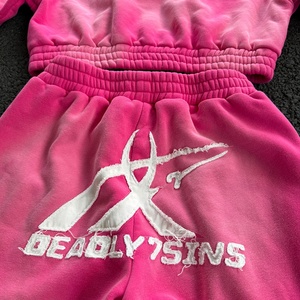 Custom Clothing Manufacturers Zipper Jacket and Sweatpants <b>Set</b> Distressed <b>Embroidery</b> Patch Sun Faded Sweatsuit <b>Set</b> Women - Product Image 3