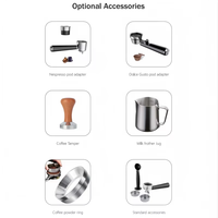 Cafetera Espresso Anbolife de 2650W y 20 Bares con Tanque de Leche |   Termobloque de Doble Caldera |   Cafetera de Acero Inoxidable de un Solo Toque