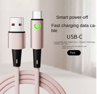 Câble USB A vers Type-C tressé, cordon de charge rapide, câble de données USB C, chargeur pour téléphone, tablette, batterie externe, ordinateur portable