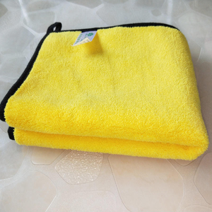 Serviettes de nettoyage pour voiture en microfibre corail de qualité supérieure, ultra-douces, séchage rapide, anti-rayures, avec bordure noire, 50*80cm, 800gsm - Product Image 5