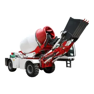 Động cơ diesel ba bánh xe tải 1m3 di động nhỏ nhỏ bê tông mixerself tải trộn bê tông