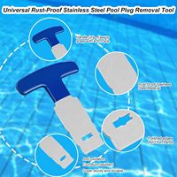 Herramienta de Alta Calidad para Extraer Tapones de Piscina, con Mango Ergonómico