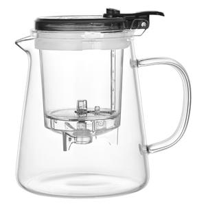 800 मिलीलीटर-1000 मिली चीनी शैली बोरोसिलिकेट ग्लास चाय बर्तन के लिए प्यारा पुश ड्रॉप इंफ्यूज़र ढक्कन के साथ - Product Image 2