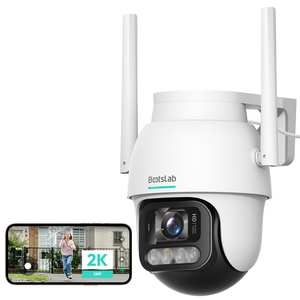 Botslab Outdoor Pan/Tilt <b>Camera</b> Pro W311 3MP 2K HD Night Vision Motion Detection Memory Card Cloud Tuya App IP66 Weatherproof - Product Image 1