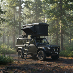 Tente <span class=keywords><strong>de</strong></span> <span class=keywords><strong>toit</strong></span> <span class=keywords><strong>de</strong></span> camping extérieure <span class=keywords><strong>de</strong></span> haute qualité en polyester ripstop et coton, imperméable quatre saisons, pour <span class=keywords><strong>coffre</strong></span> <span class=keywords><strong>de</strong></span> <span class=keywords><strong>toit</strong></span> automatique hydraulique - Product Image 1