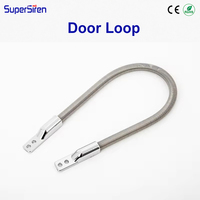 Protecteur de boucle de porte en acier inoxydable, tube métallique flexible, protection anti-pincement pour système de contrôle d'accès et serrure de porte