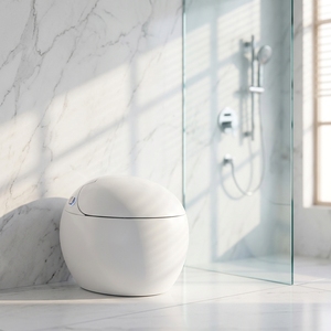 Automatische Toilette mit beheiztem Sitz, S-Trap-Abfluss, bodenmontiert, modernes Design – luxuriöse, komfortable Smart-Toilette mit einfacher Bedienung - Product Image 5