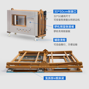 Bàn cưa đa năng, gấp gọn, di động, không bụi, chính xác cao, dùng cho chế biến gỗ, có chức năng bào gỗ - Product Image 2