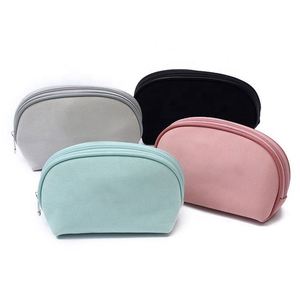 Sac de rangement portable rose en toile, nouvelle mode, fabriqué en usine BSCI, sac de maquillage, trousse de toilette, sac de soin de la peau, design coréen. - Product Image 6