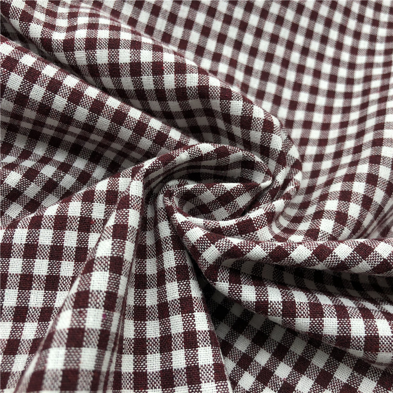 Оптовая продажа, в наличии, хлопчатобумажная ткань, окрашенная хлопчатобумажная ткань в клетку для одежды