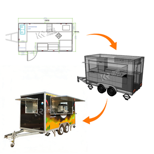 DOT Certified Square <strong>BBQ</strong> <strong>Smoker</strong> <strong>Trailer</strong> Fully Equipped With Wood Fire Grill for Outdoor Catering Street Food Concession <strong>Trailer</strong> - Product Image 5