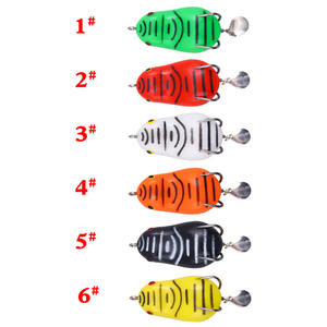 New Frog <b>Lure</b> Soft Bait 60mm 12.2g Topwater Spinner Double Hook Snakehead <b>Fishing</b> Tackle - Product Image 2