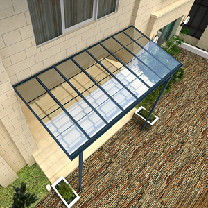 Auvent <span class=keywords><strong>de</strong></span> porte en métal <span class=keywords><strong>de</strong></span> style moderne, <span class=keywords><strong>abri</strong></span> contre la pluie, auvent en polycarbonate traité thermiquement <span class=keywords><strong>pour</strong></span> application en <span class=keywords><strong>jardin</strong></span> - Product Image 6