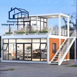 บ้านสำเร็จรูปกระจกคุณภาพสูง ZN วิลล่าเหล็กสมัยใหม่ <span class=keywords><strong>ผนัง</strong></span>กระจกใส สำหรับใช้เป็นอพาร์ทเมนต์ สำนักงาน ห้องนั่งเล่น - Product Image 2