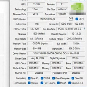 Orijinal <span class=keywords><strong>M</strong></span>-S-I RTX 2060 6GB OC GDDR6 DP Ekran Kartı Grafik Kartı için Kullanılmıştır - Product Image 6