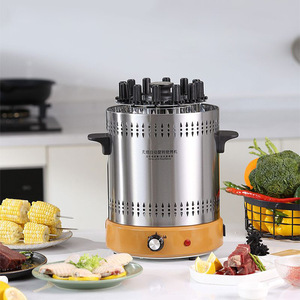 Parrilla eléctrica rotativa automática sin humo para el hogar Barbacoa de escritorio Parrilla pequeña sin carbono - Product Image 4