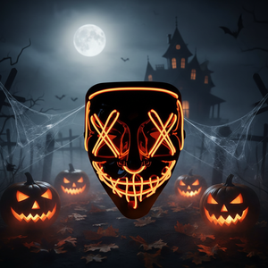 Máscara <span class=keywords><strong>de</strong></span> Purge con Luces LED <span class=keywords><strong>de</strong></span> Plástico Rojo, Disfraz <span class=keywords><strong>de</strong></span> Terror para <span class=keywords><strong>Halloween</strong></span>, Cosplay, Fiestas y Eventos, Venta al Por Mayor - Product Image 6