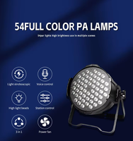 Projecteur PAR de scène à faisceau RGB, base Festoon, 54 LED x 3W, 72W, contrôle DMX512, IP20, Ra90, éclairage de fête