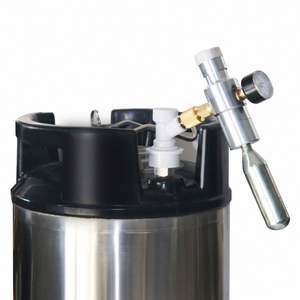 Distributeur de bière en fût, mini régulateur de CO2 0-30 Psi, kit de fût, régulateur de fût de bière Cornelius avec adaptateur de filetage 3/8'' avec gaz - Product Image 6